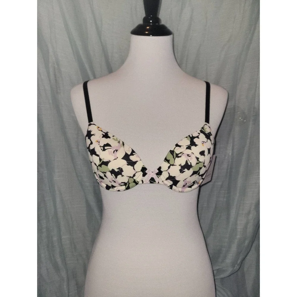 NWT Flower Floral Bra 32A Racer back